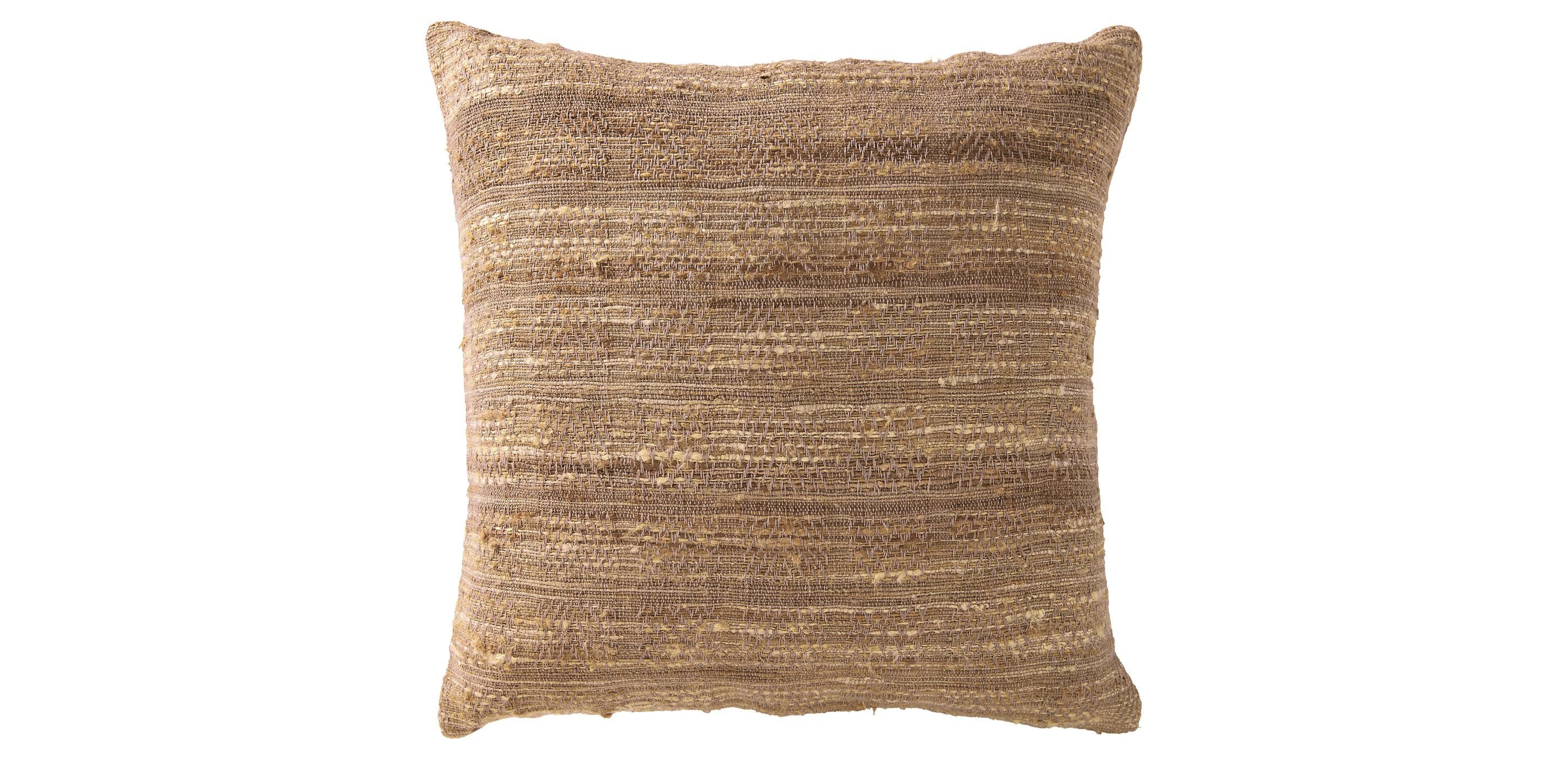 Striped Brown & Gold Pillow