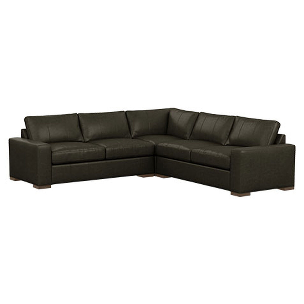 Conway Three-Piece Leather Sectional