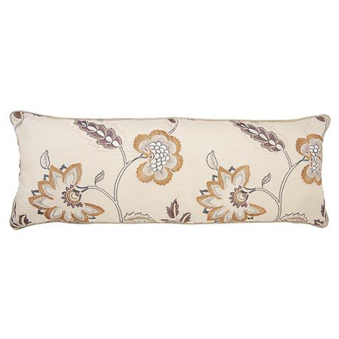 Salena Embroidered Bolster Pillow image