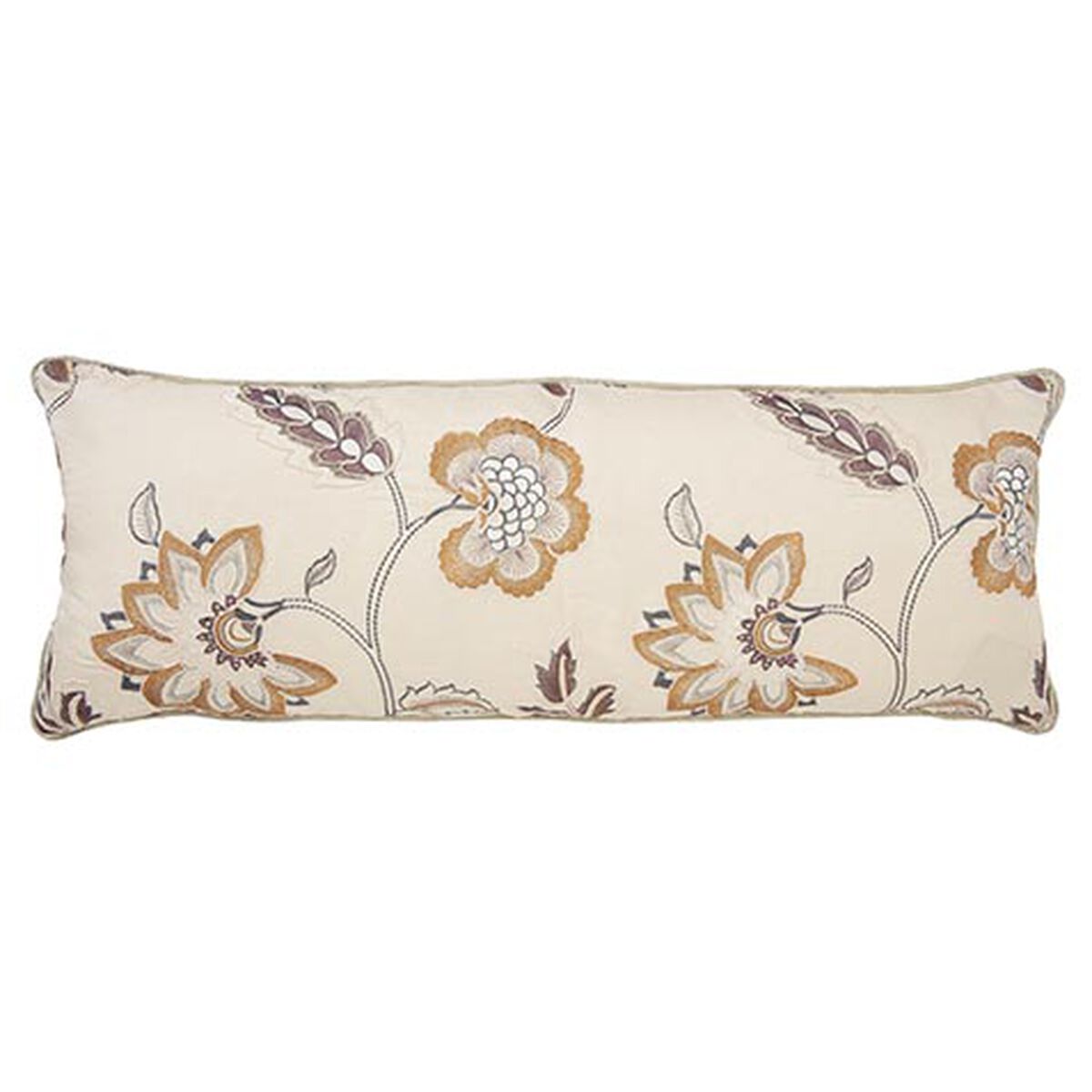 Salena Embroidered Bolster Pillow