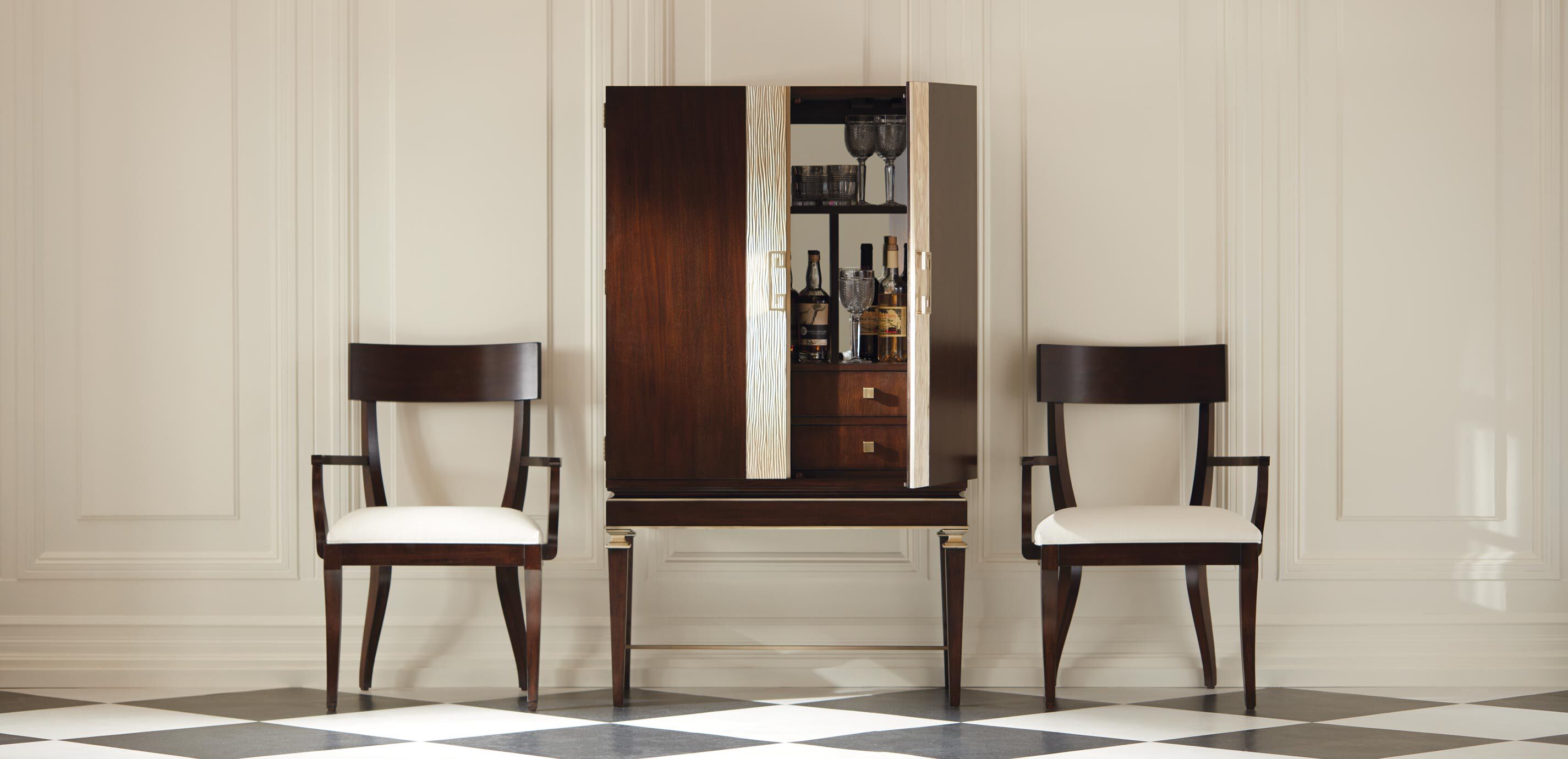 Evansview Wood Bar Cabinet | Ethan Allen Bar Cabinet | Ethan Allen