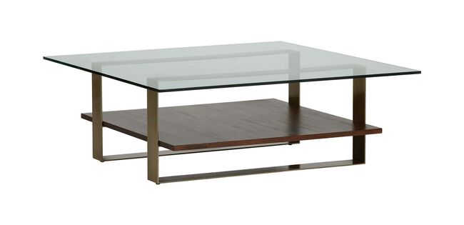 Rosemoor Square Glass Top Coffee Table Ethan Allen