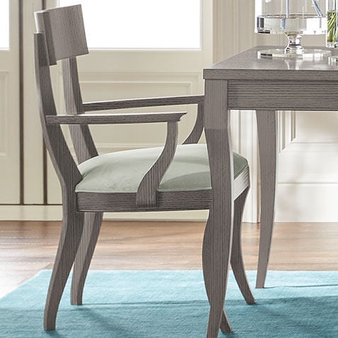 Klismos Oak Armchair, Chestnut Product Tile Hover Image 366300A_488H3232