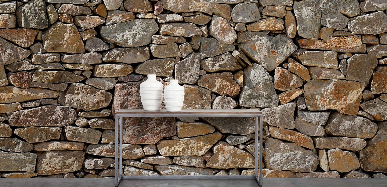 Stone Wall Mural | Stone Effect Rock Wall Murals | Ethan ...