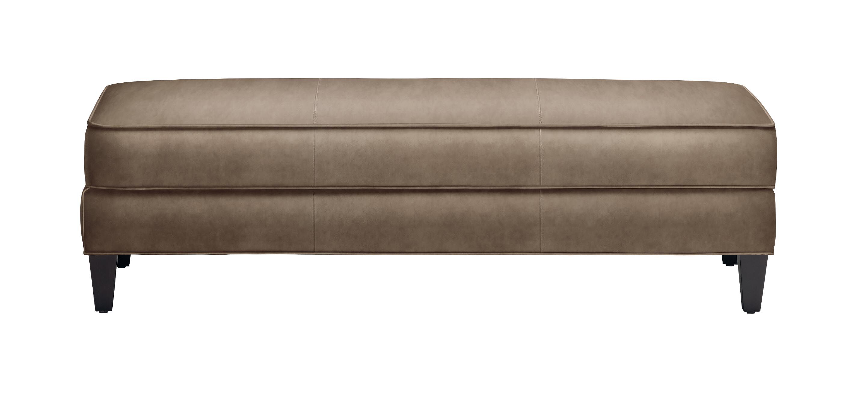 Bridgers Leather Ottoman