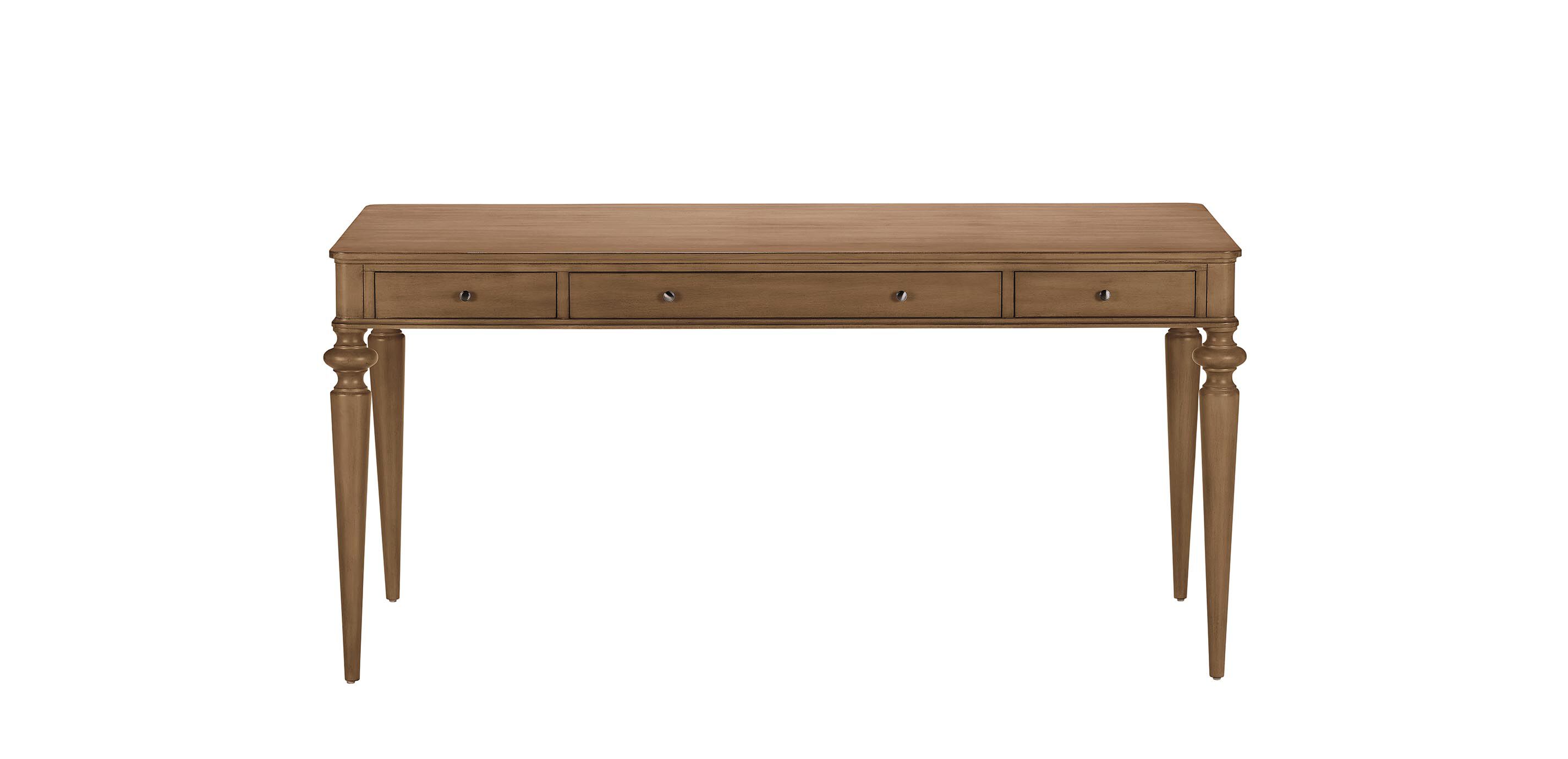 Custom Rounded-Corner Home Office Desk