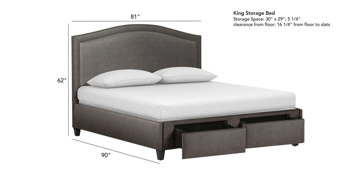 Isabel Storage Bed | Ethan Allen