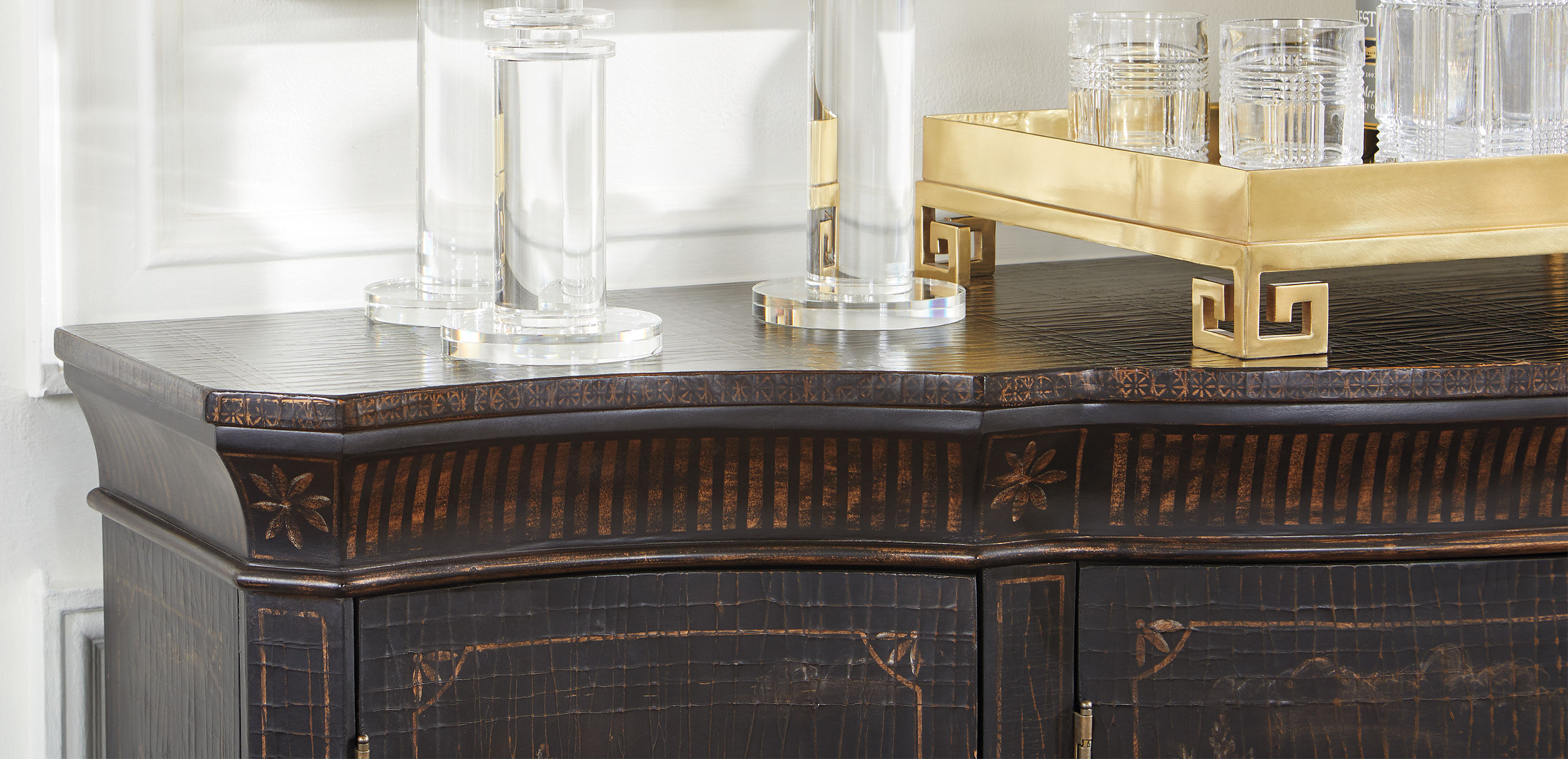 【送料無料（一部地域を除く）】 Vivianne Serpentine Ethan | Sideboard Dining | Table Console 収納家具