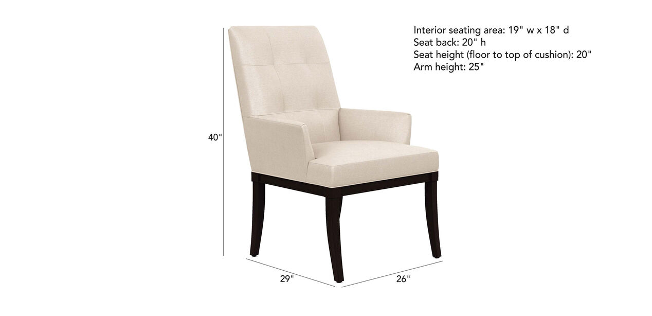 Dayton Chair Arm & Host Chairs Ethan Allen