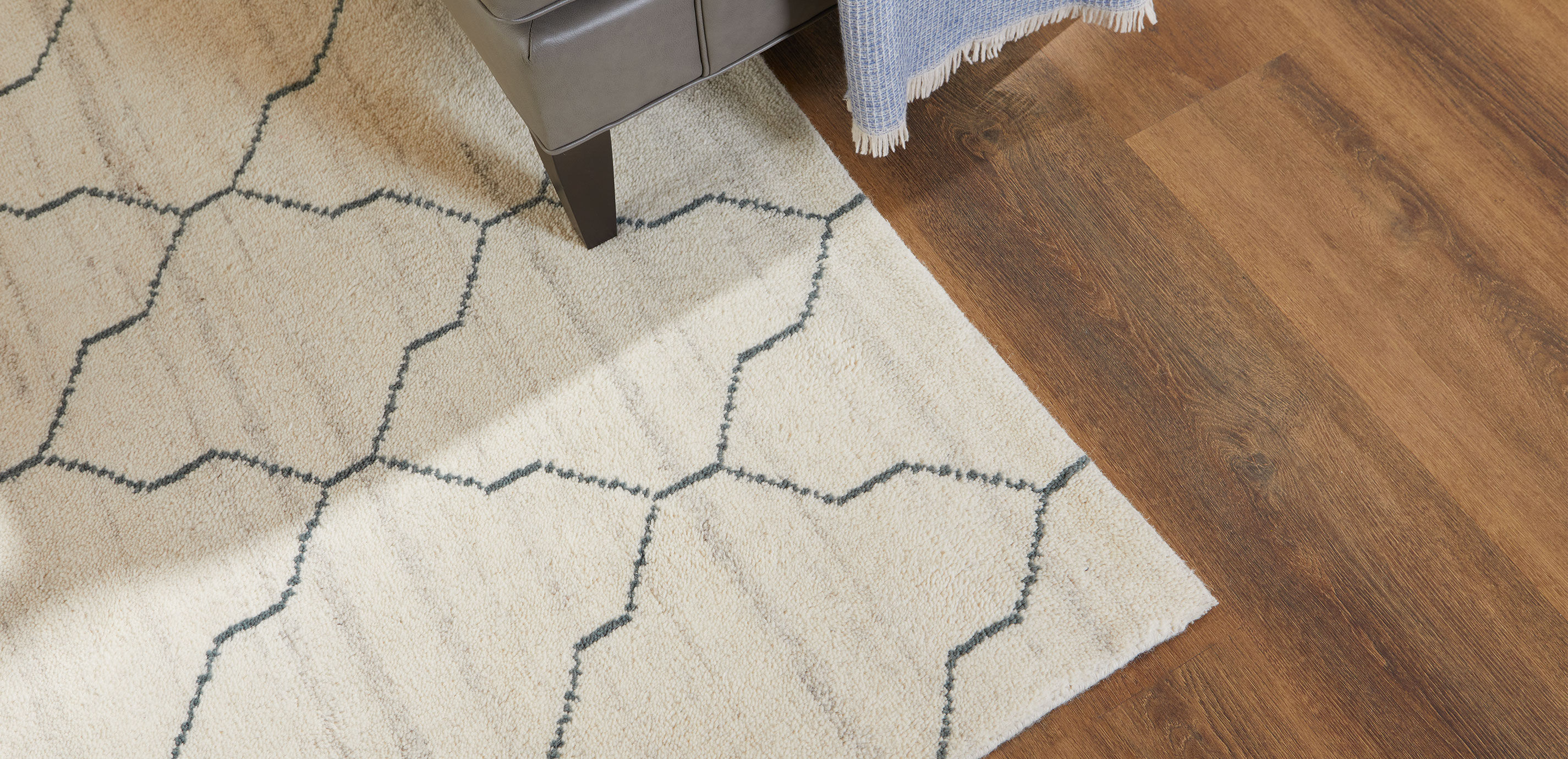 Tulu Lattice Rug, Natural/Seafoam_4