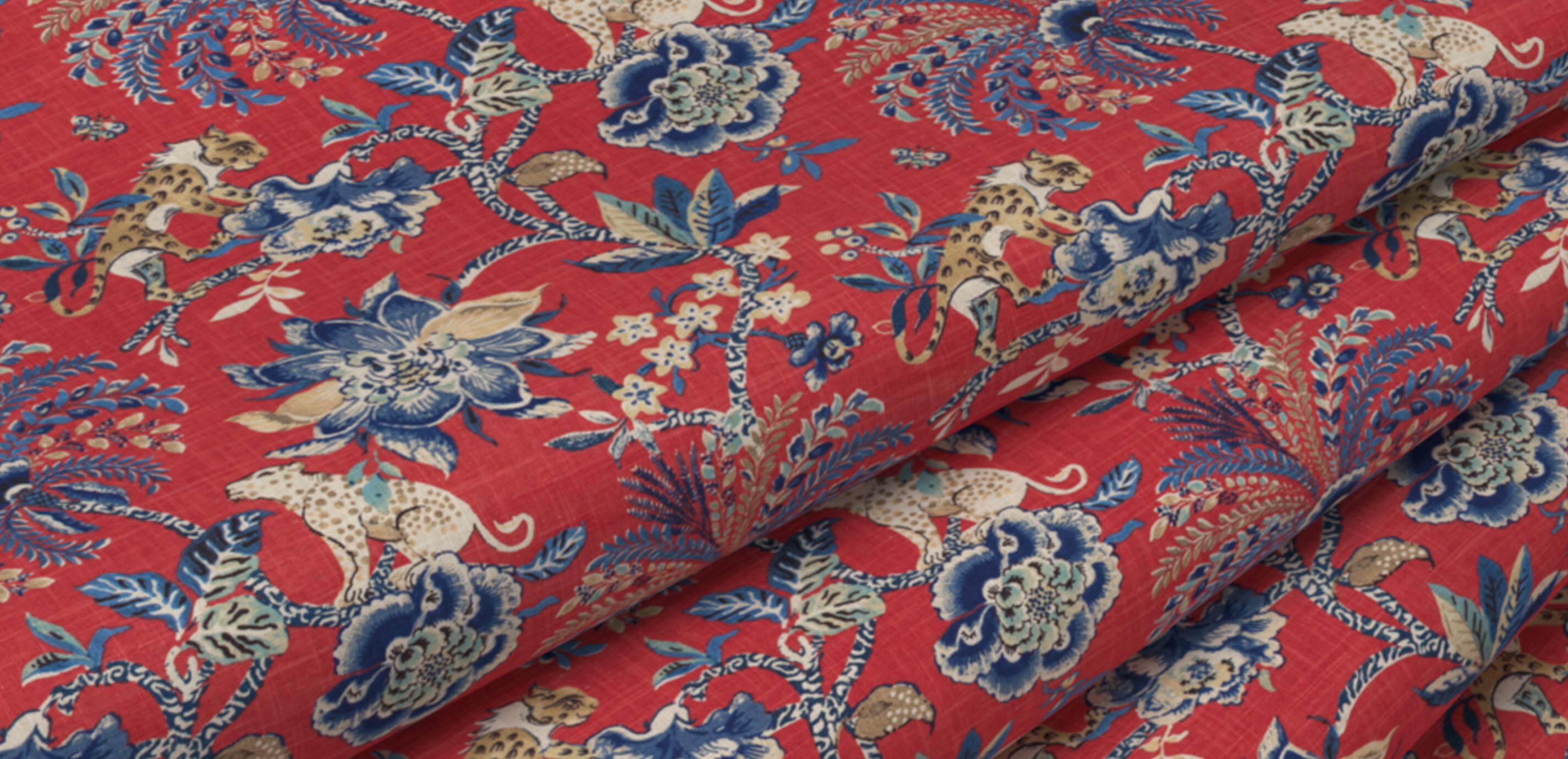 Leopold Crimson Fabric By the Yard_1