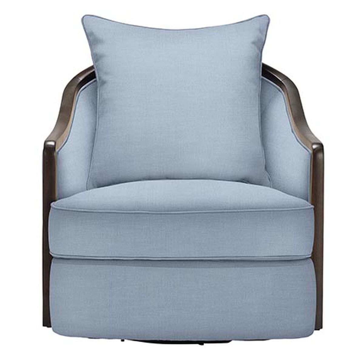 Maeva Wood Frame Swivel Chair