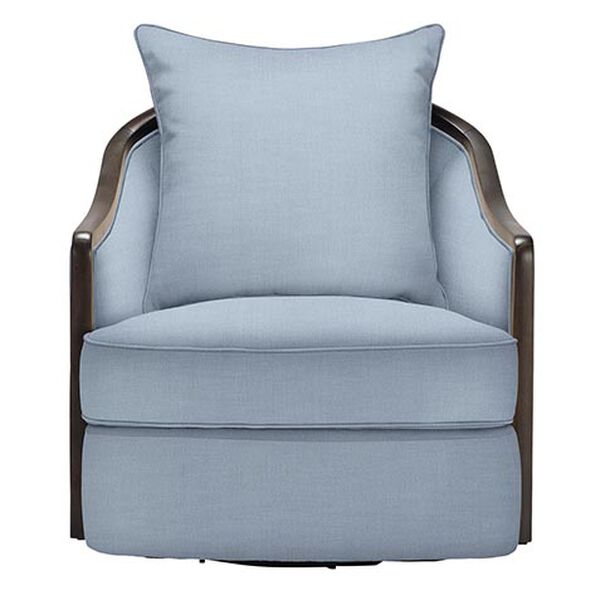 Maeva Wood Frame Swivel Chair