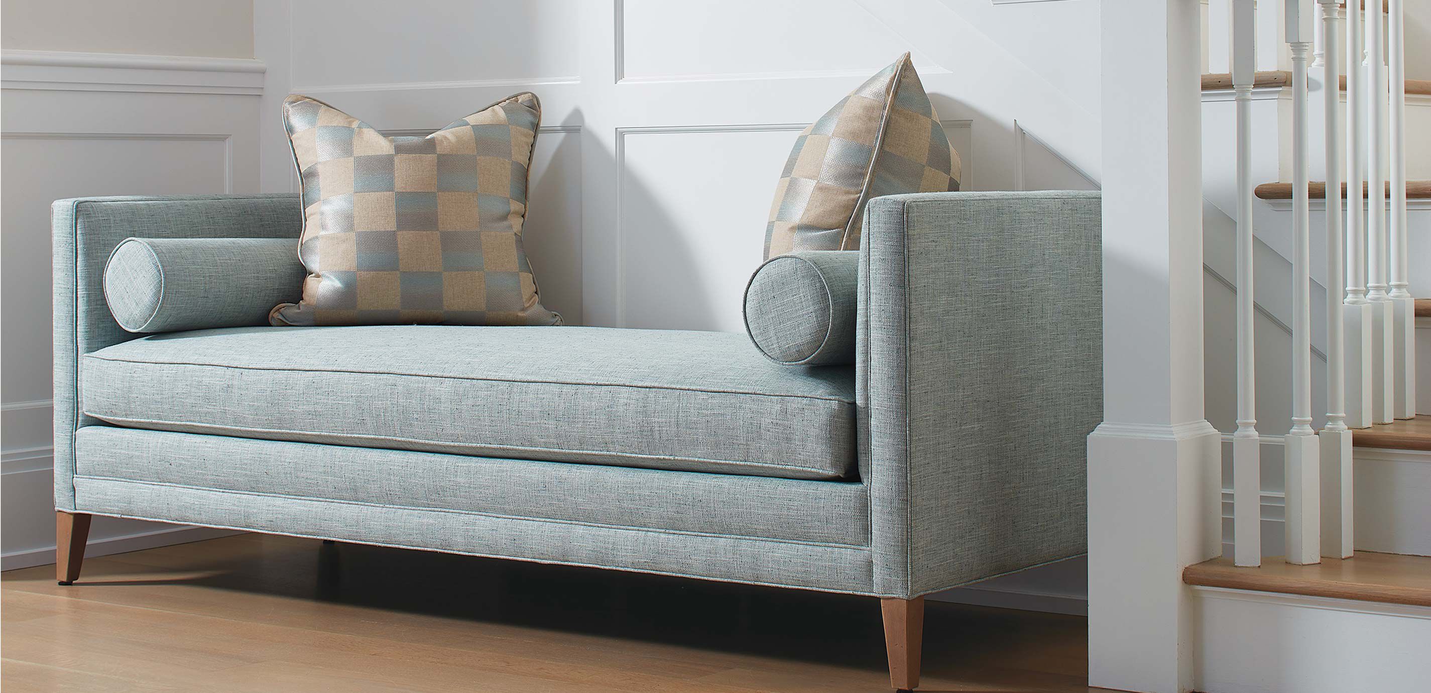 Haley Backless Bench with Arms Classic Bench Ethan Allen