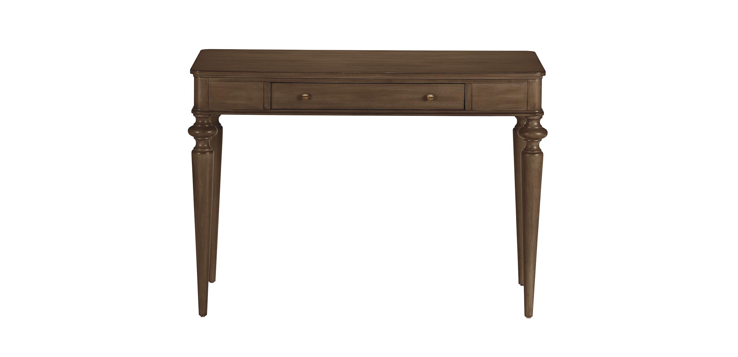 Custom Rounded-Corner Home Office Desk