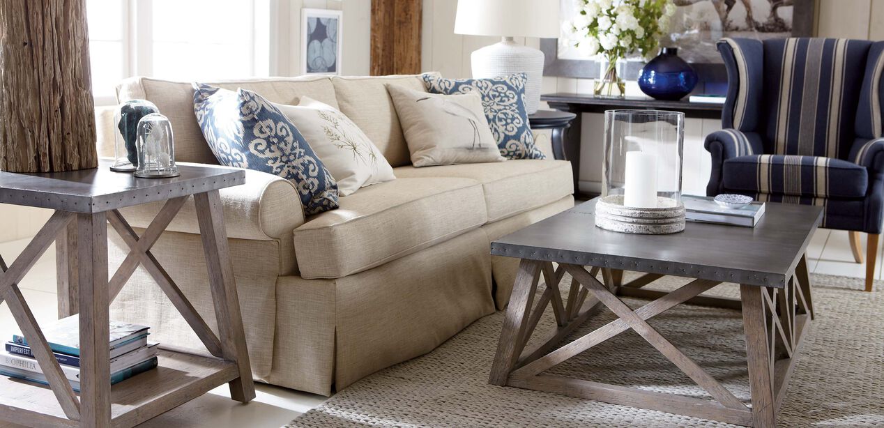 Bruckner MetalTop Coffee Table Coffee Tables Ethan Allen