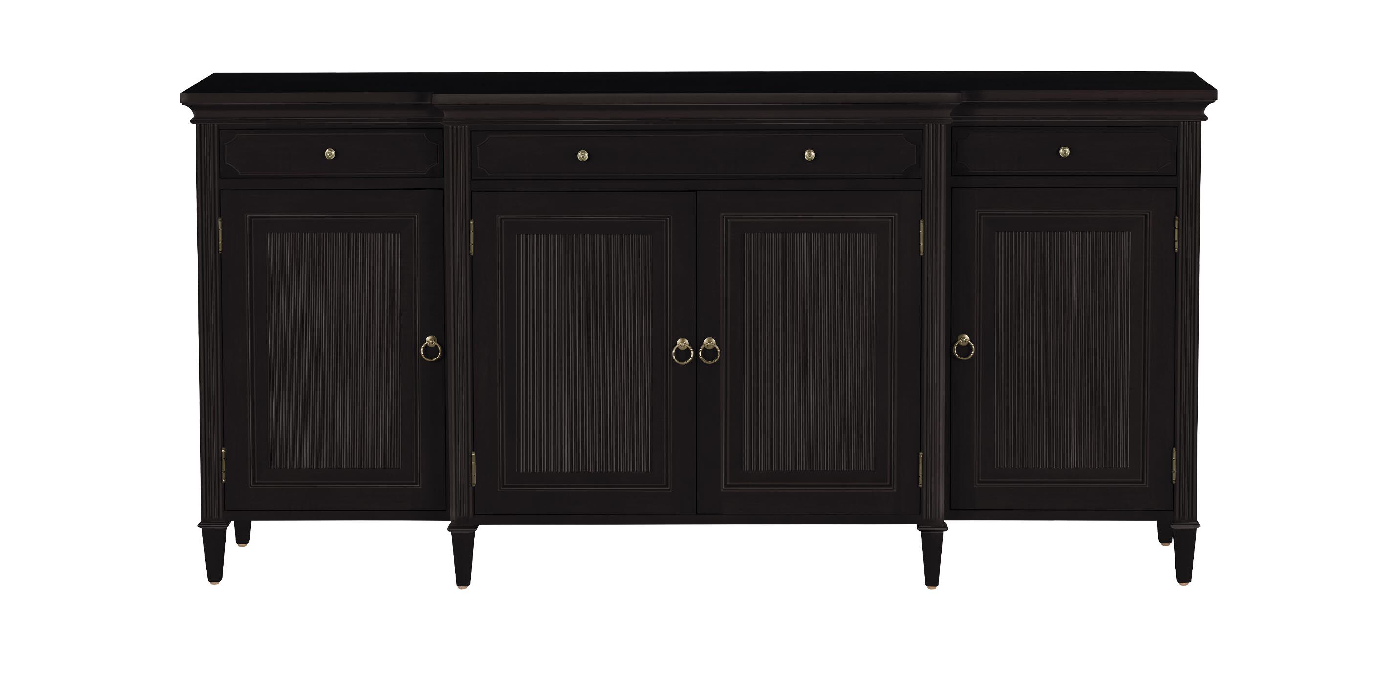 Davos Four-Door Wood Buffet with Breakfront Detail