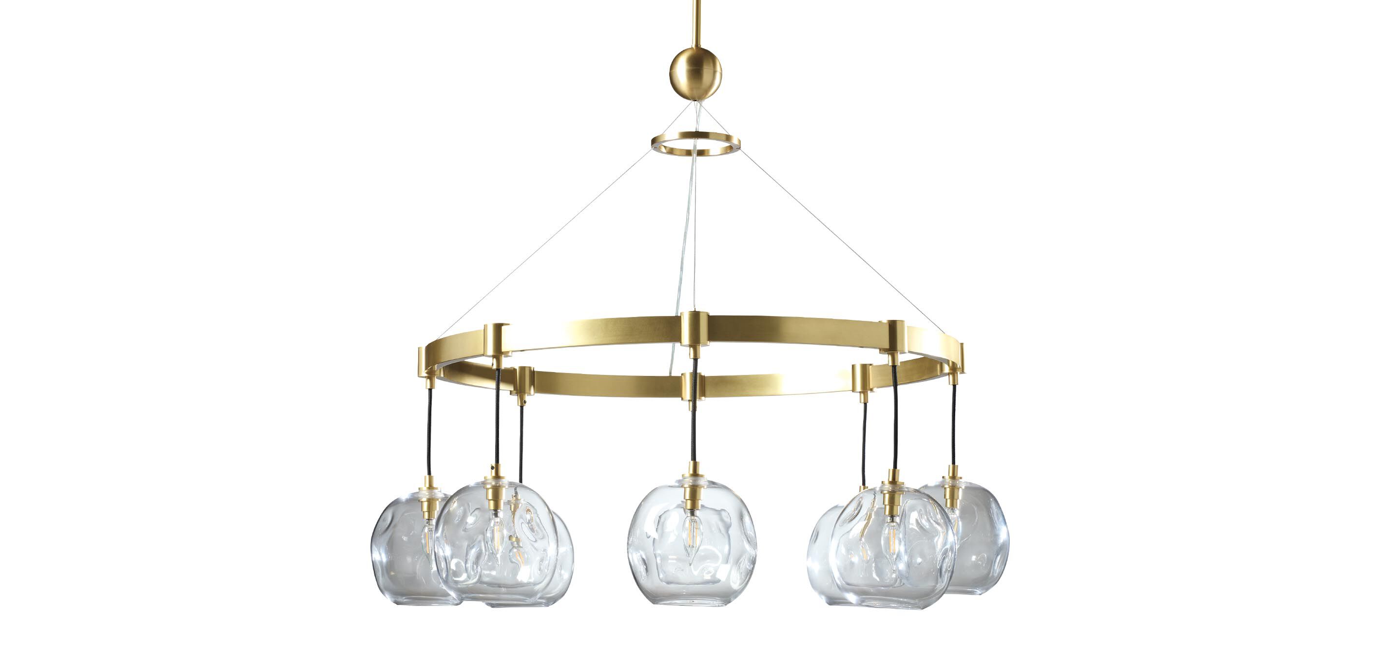 Levy Glass Globe Chandelier