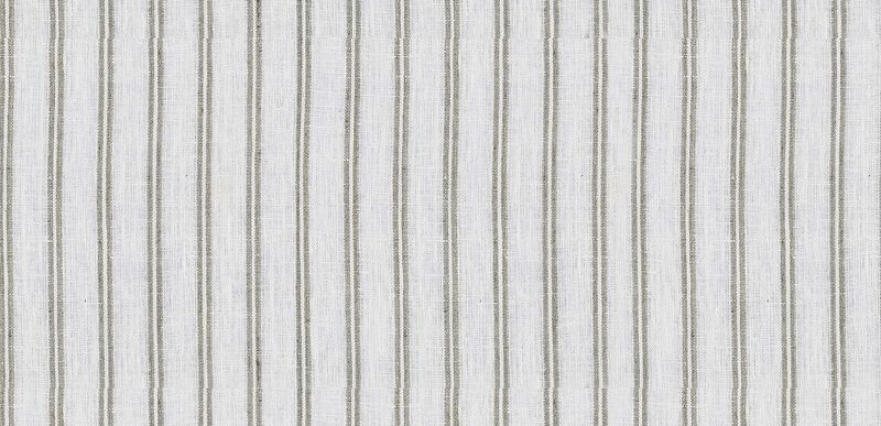 One yard Aqua White Ticking Linen Fabric / Stripe Linen Upholstery / Drapery  Fabric / Woven Aqua Fabric / Upholstery Ticking / Blue Linen
