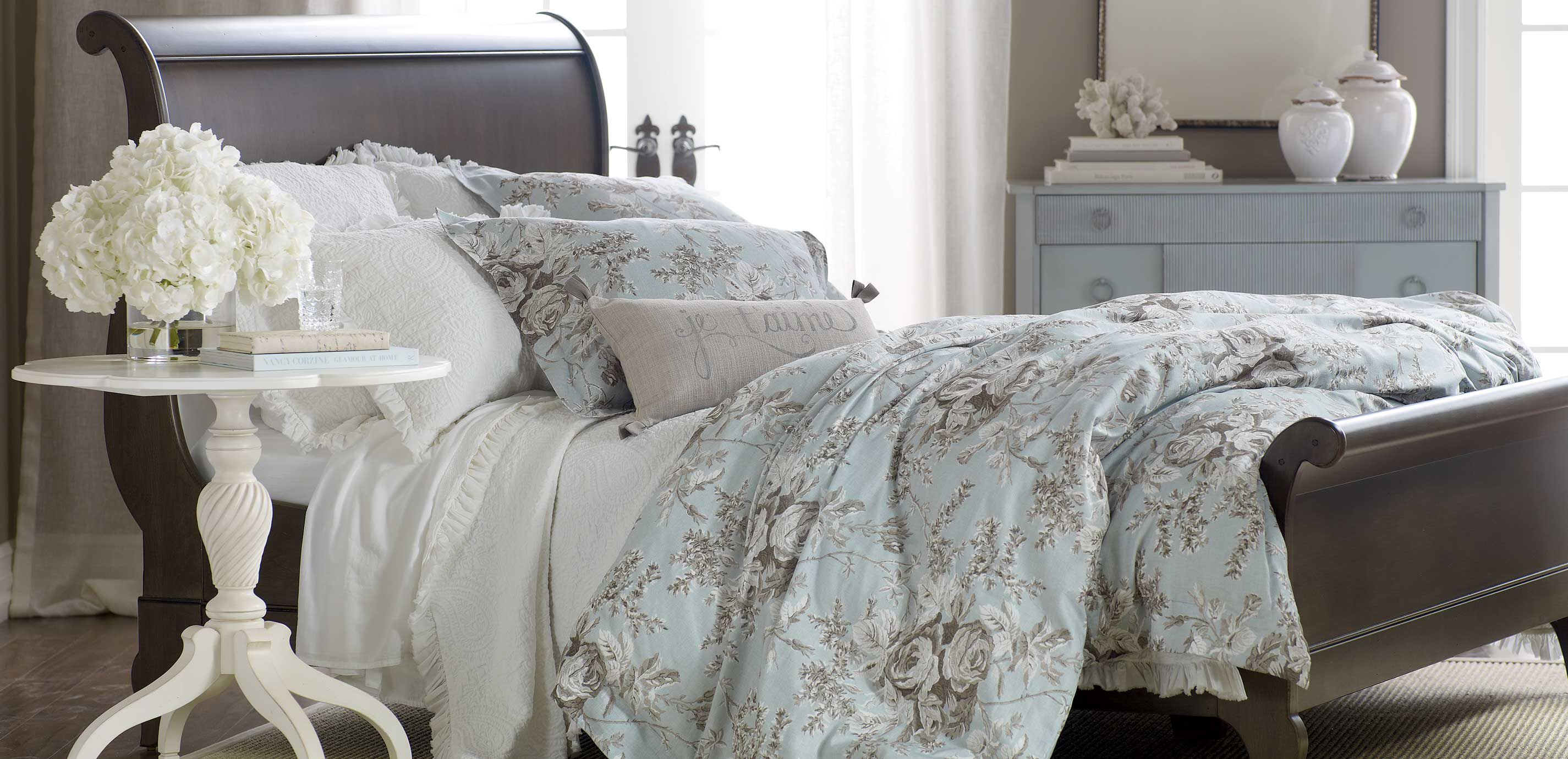 Ethan Allen Sleigh Bed