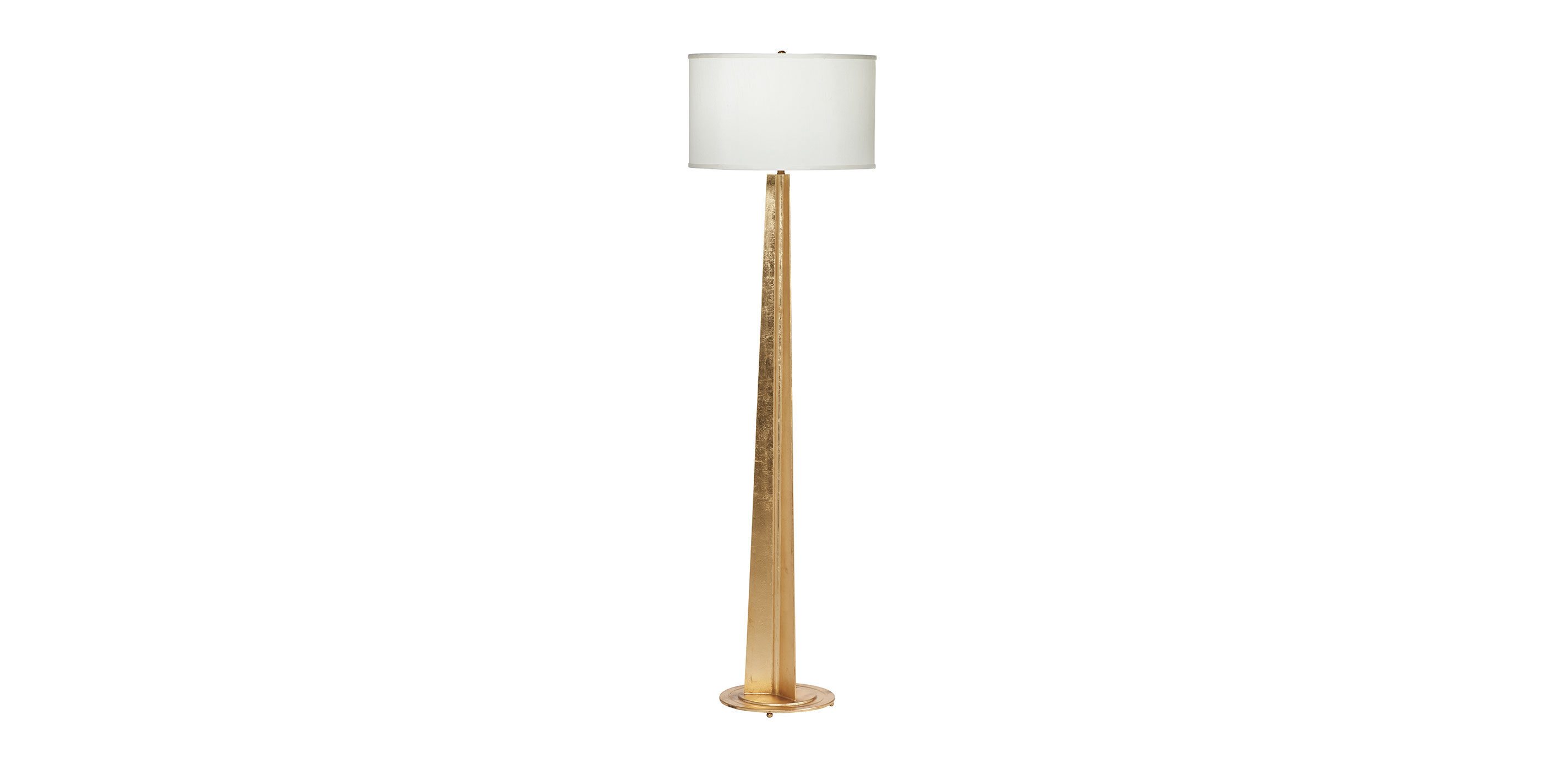 Tori Gold Floor Lamp | White and Gold Lamp | Ethan Allen