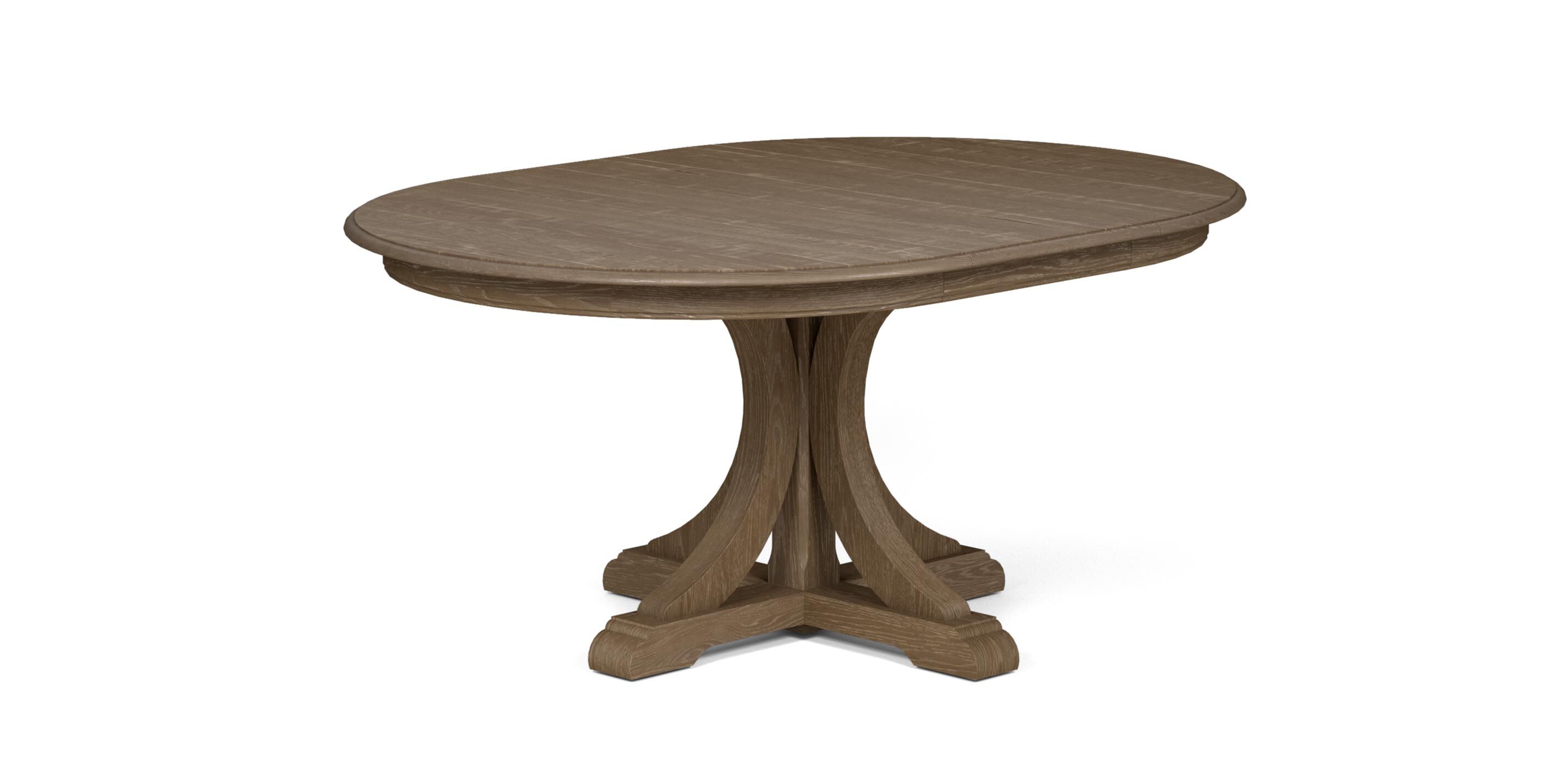 Corin RoughSawn Round Extension Dining Table Ethan Allen