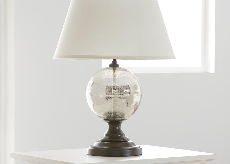 Glass Orb Table Lamp TABLE LAMPS Ethan Allen