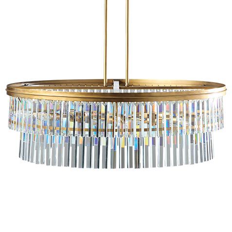 Hazel Crystal Prism Chandelier image