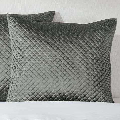 Salena Quilted Euro Sham, Eucalyptus image 032015D  EUC