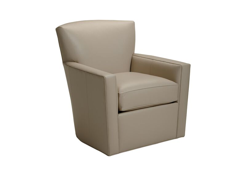 Turner Leather Swivel Chair Chairs & Chaises Ethan Allen