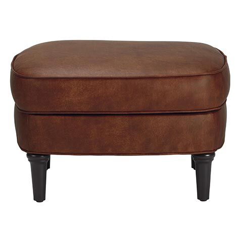 Reede Leather Ottoman image