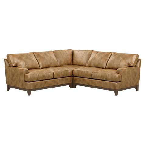 Arcata Three-Piece Leather Sectional image