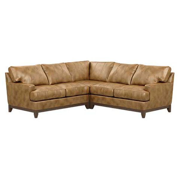 Arcata Three-Piece Leather Sectional