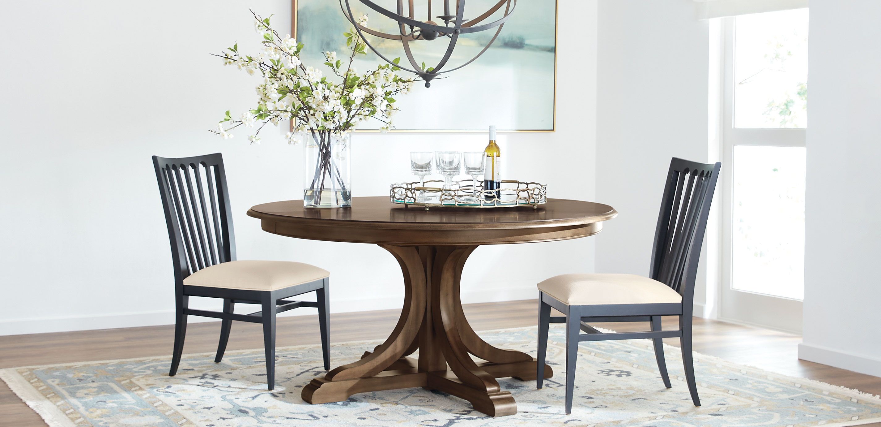 Round Brass Coral Tray_4