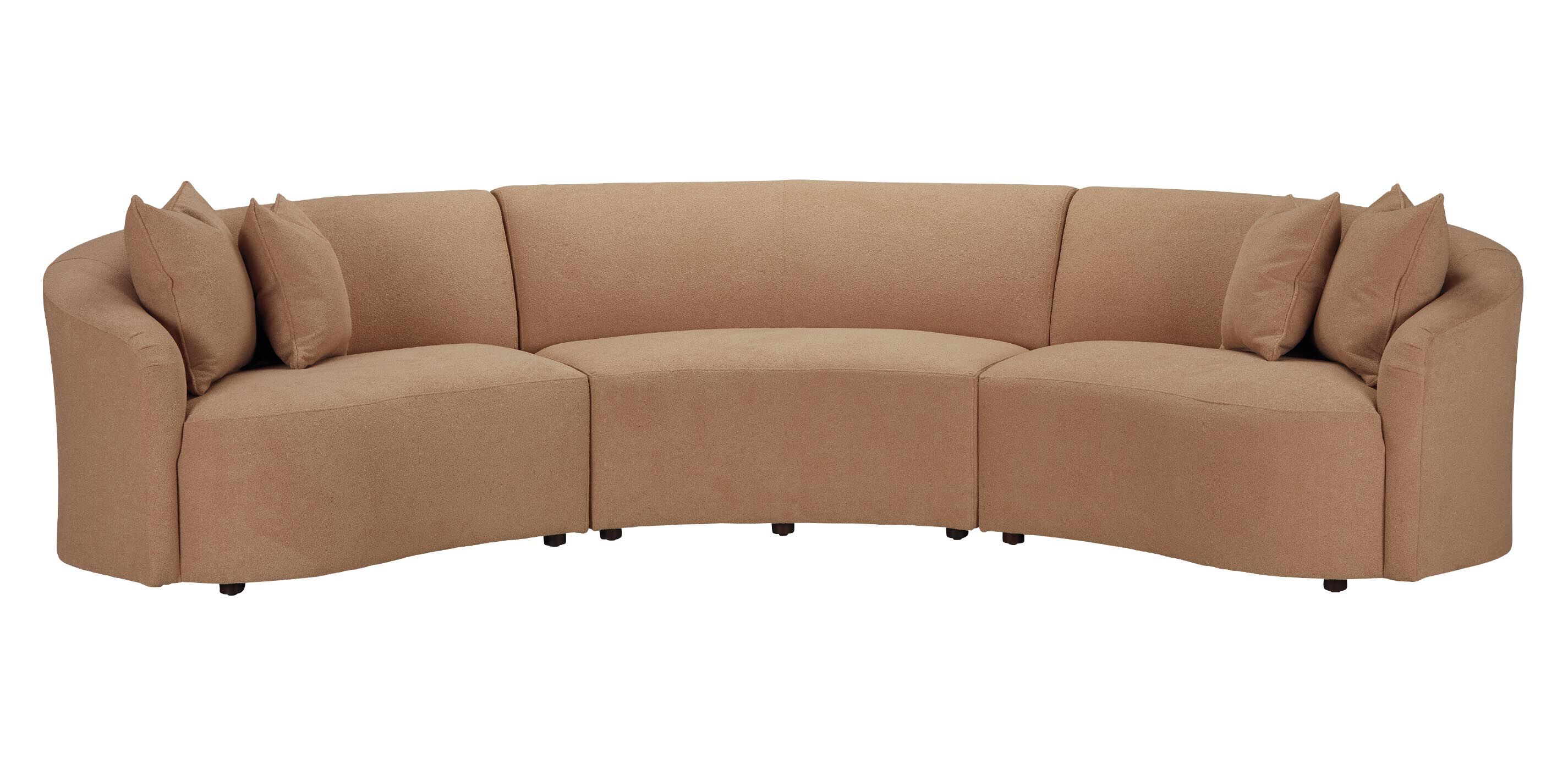Calista Curved Three-Piece Sectional
