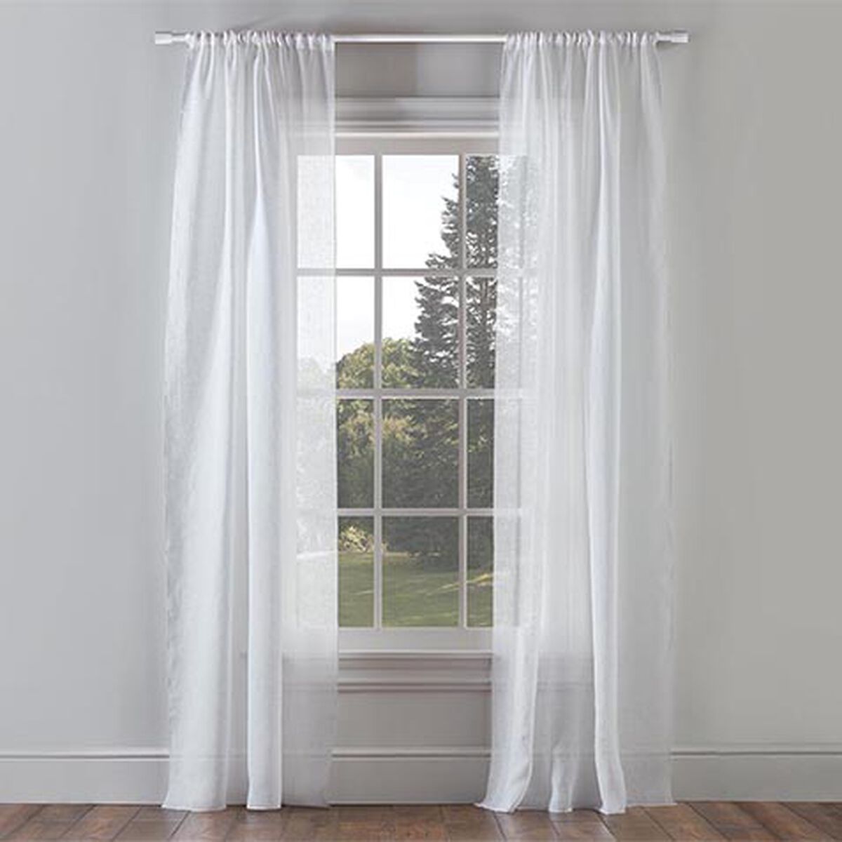 Sheer Linen Drapery Panel