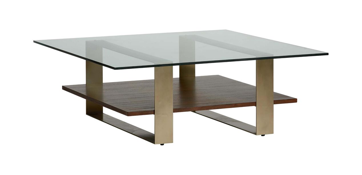 Rosemoor Square Glass-top Coffee Table | Ethan Allen
