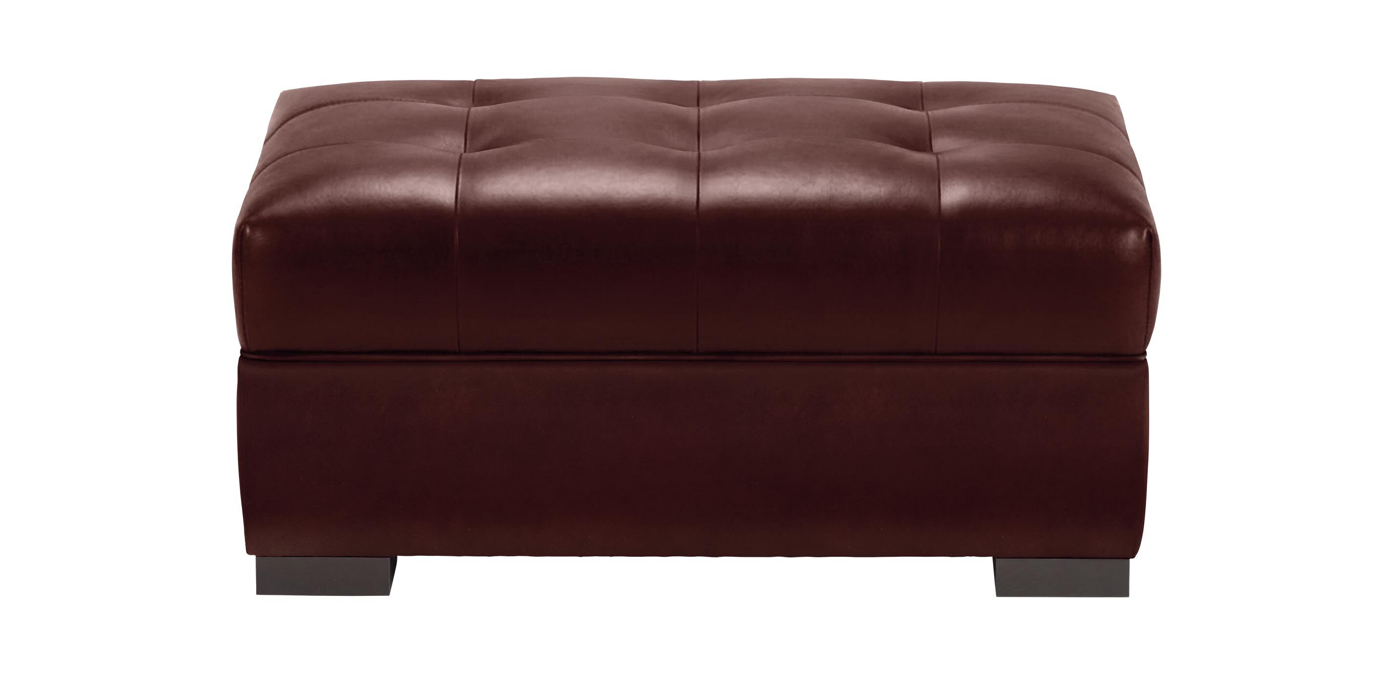 Rockwell Leather Ottoman