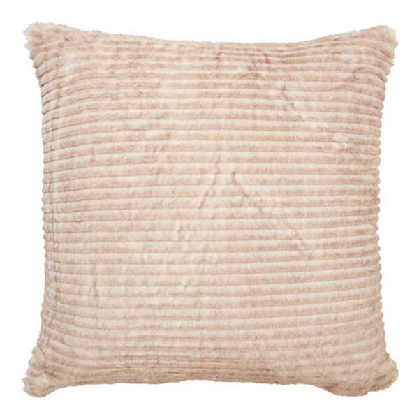 Ribbed Faux Fur Pillow