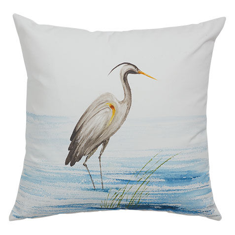 Crane Outdoor Pillow image