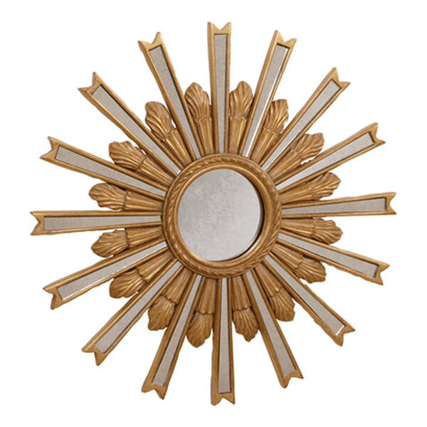20" Gold Starburst Mirror