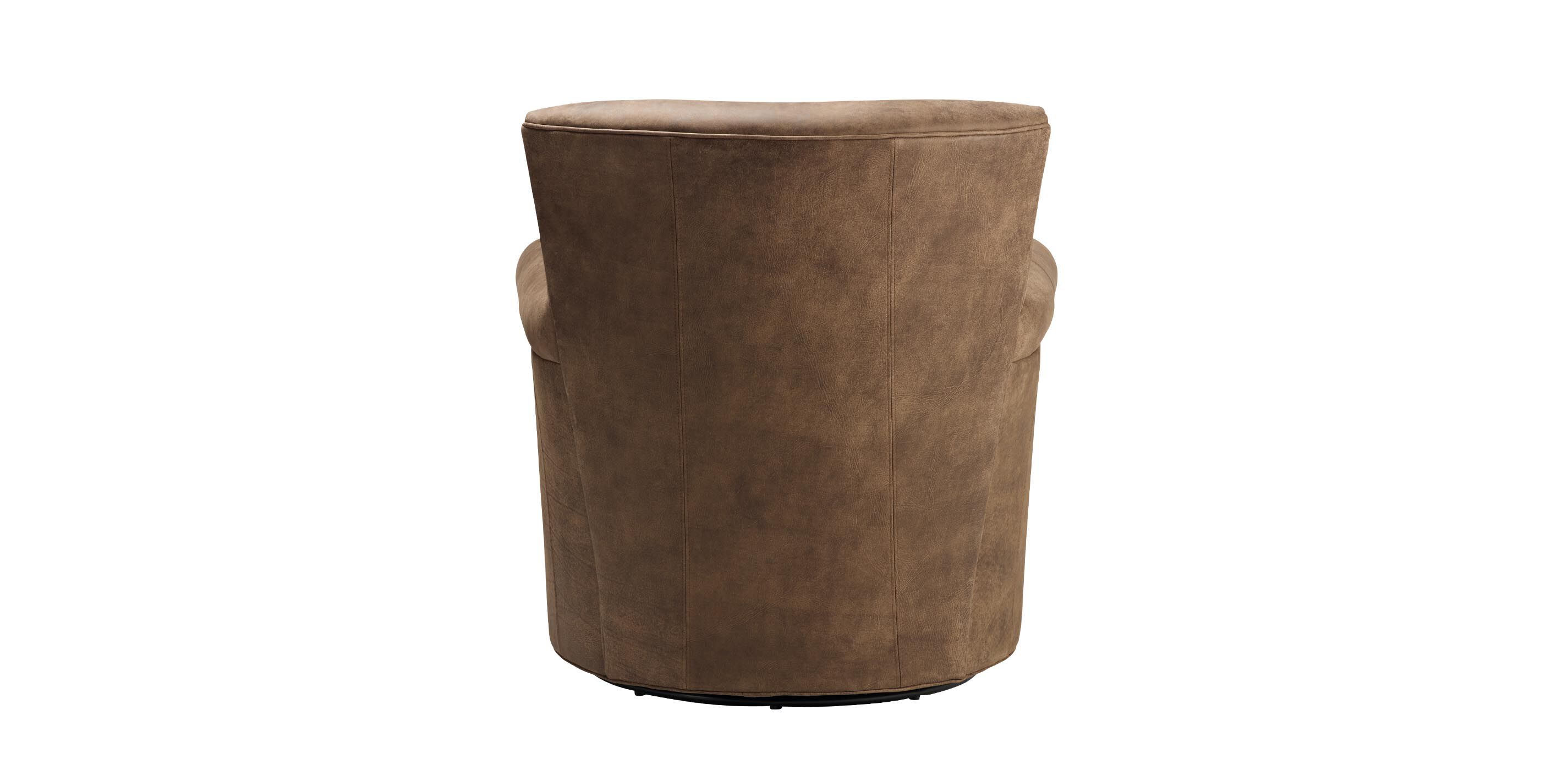 Turner Leather Roll-Arm Swivel Chair_3