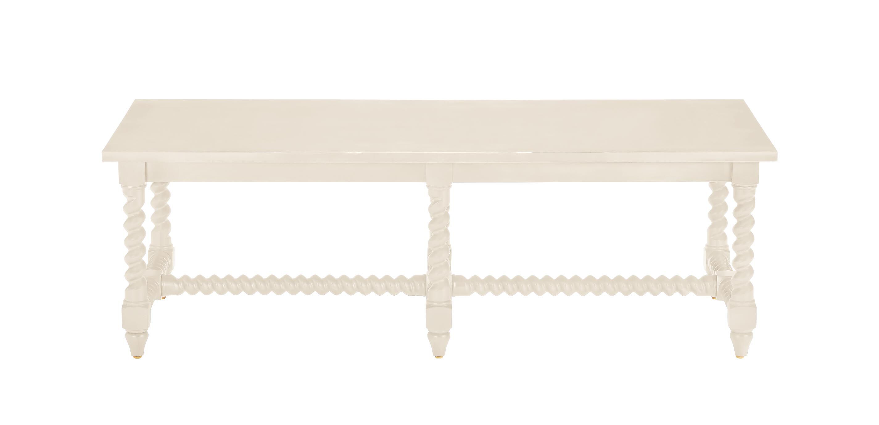 Madalynn Rectangular Barley Twist Coffee Table