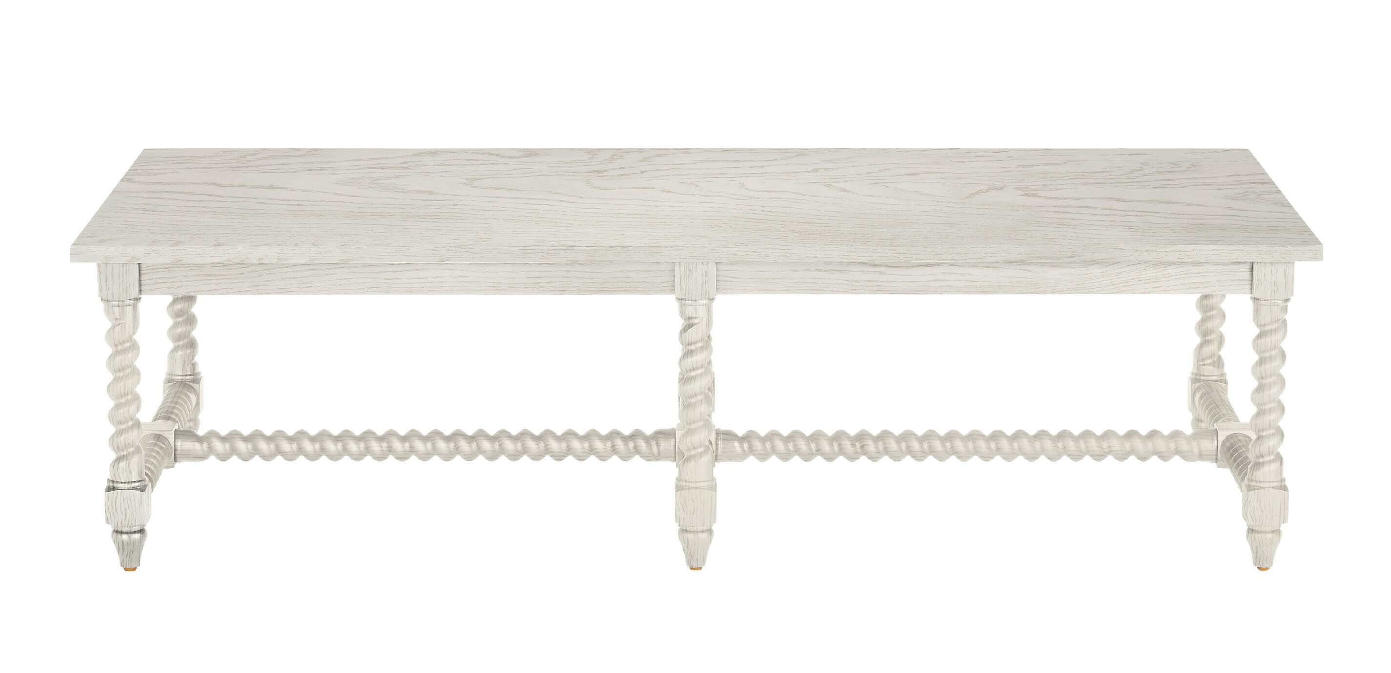 Madalynn Rectangular Barley Twist Coffee Table