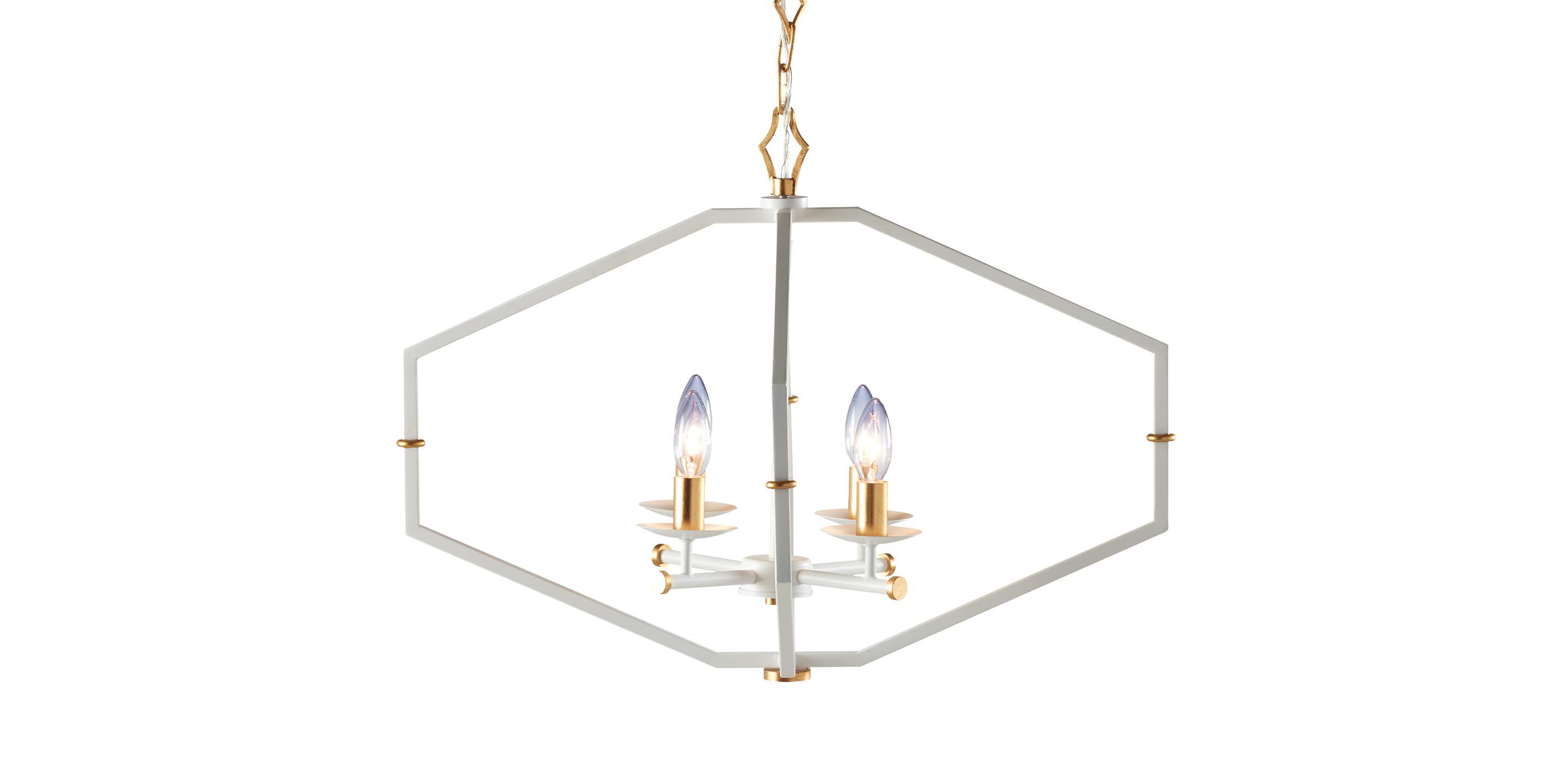 Kennedy Modern White Chandelier_3