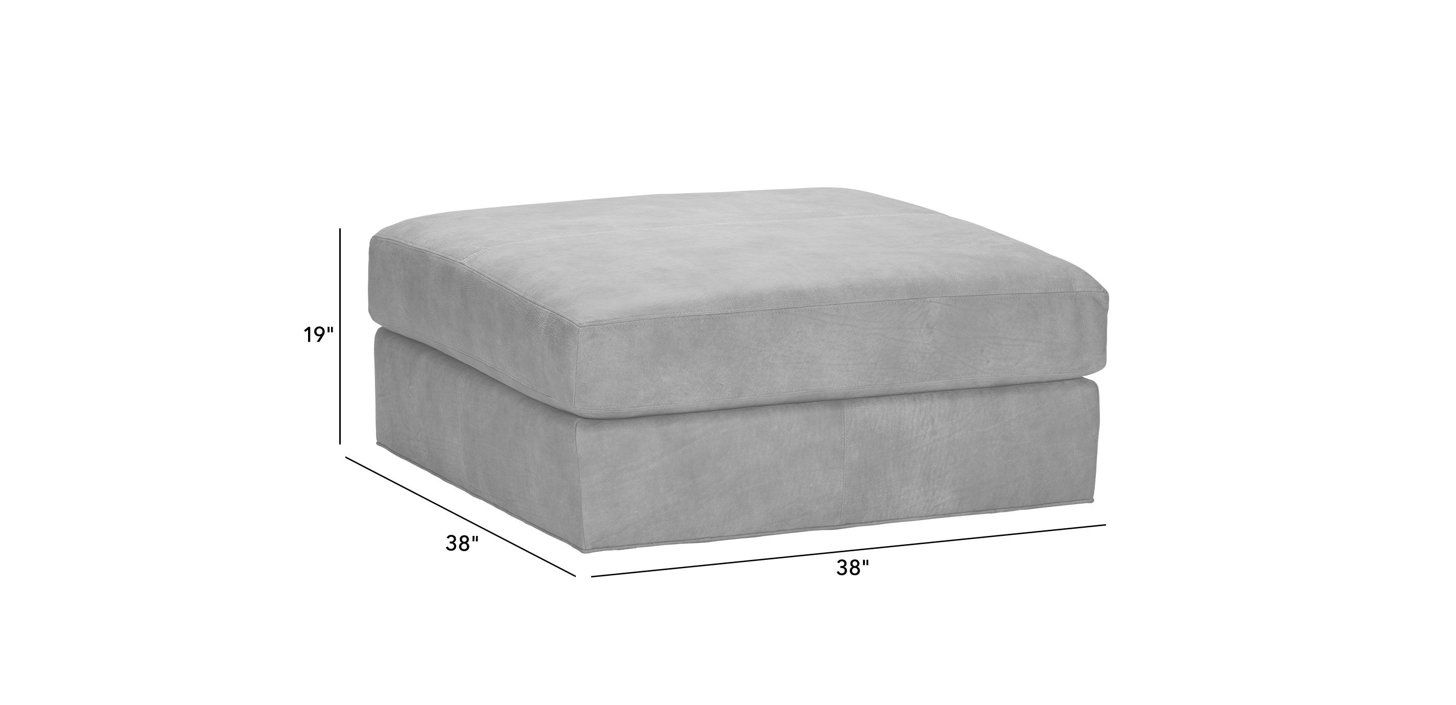 Daydreamer Leather Modular Ottoman_3