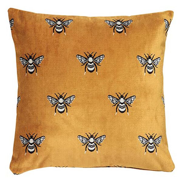 Velvet Bee Pillow