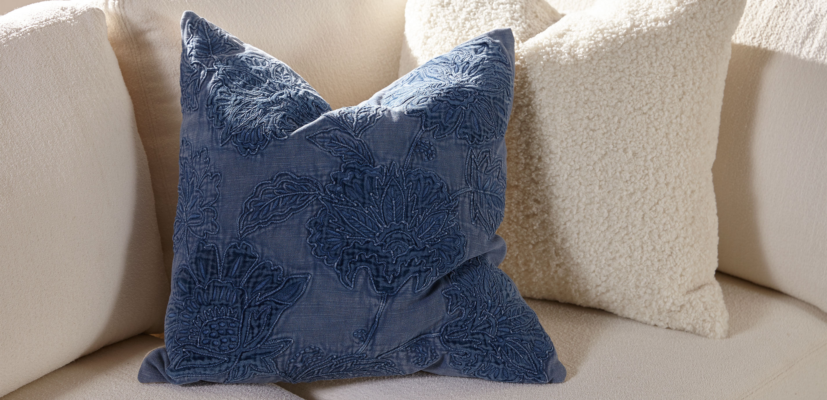 Overdyed Blue Floral Pillow_1