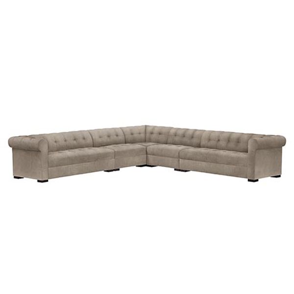 Rockwell Five-Piece Leather Sectional