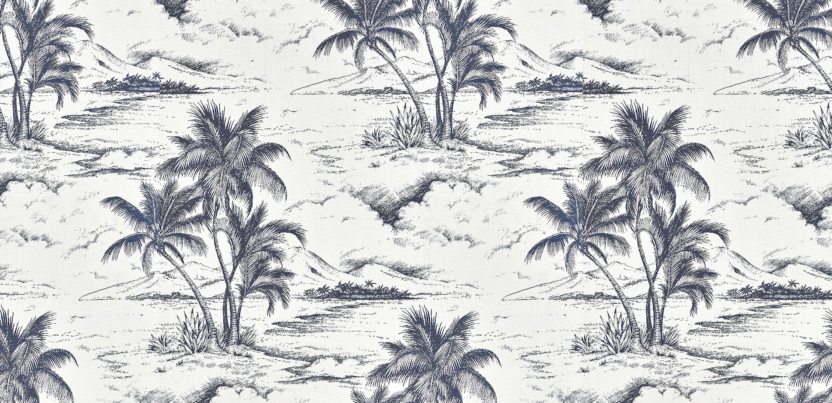 Captiva Navy Fabric By the Yard